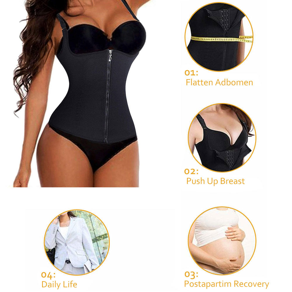 Bafully Womens Waist Trainer Corset Postpartum Recovery Belt Band Tummy  Control Body Shaper for Weight Loss