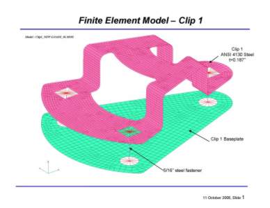 FEA analysis for tie-down anchor