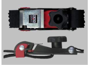 ease-of-use of a cam strap combined with the security of a ratchet strap