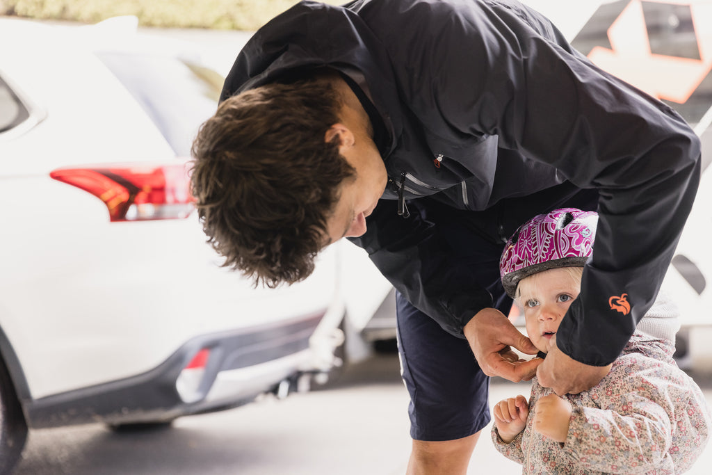 Sam Blenkinsop and daughter Indie