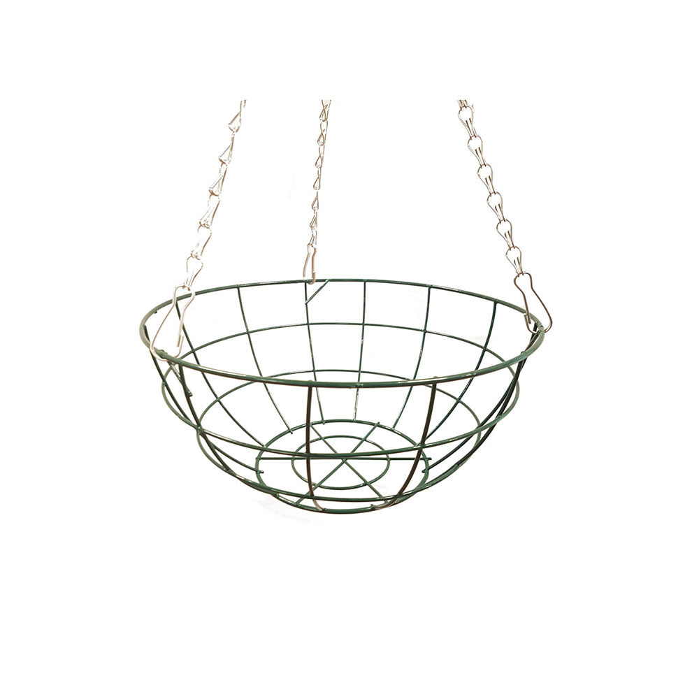 14″ Grower Wire Hanging Basket With Extra Strong 3 Strand Clip On Chai ...
