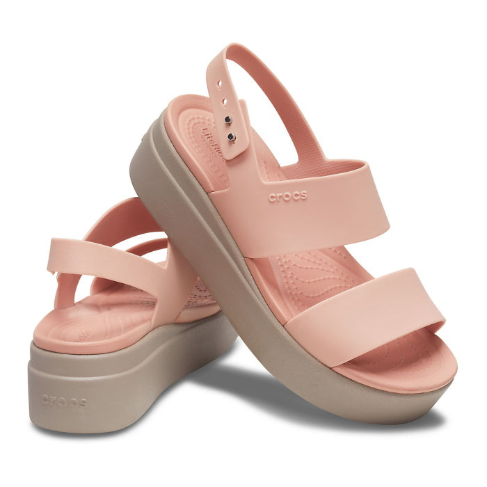 blush pink crocs