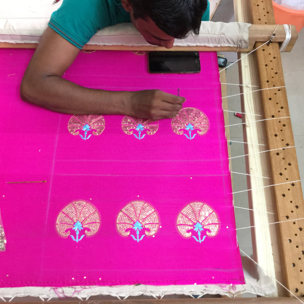 DesiCrafts Bukhara pattern in Making