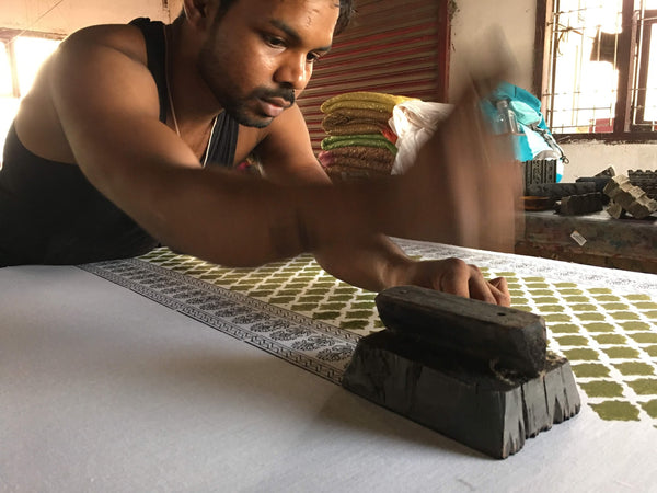 Process of Hand Block Printing