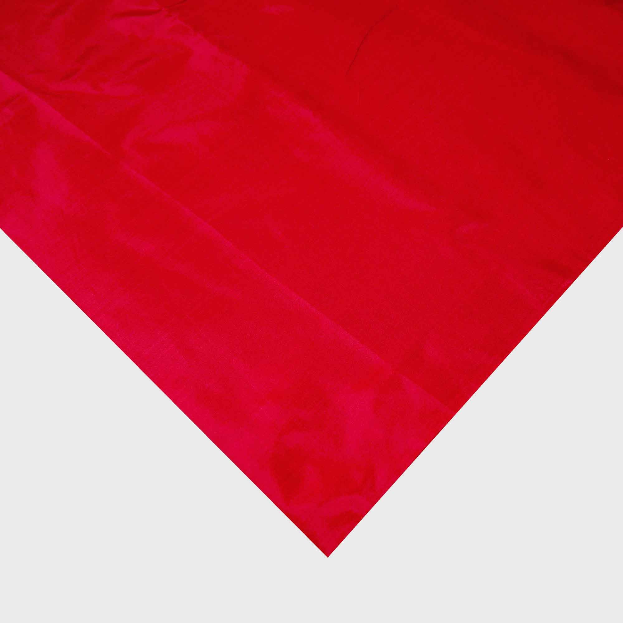 Deep Red Soft Silk Fabric - Soft Pure Silk Fabric Buy Online from India ...