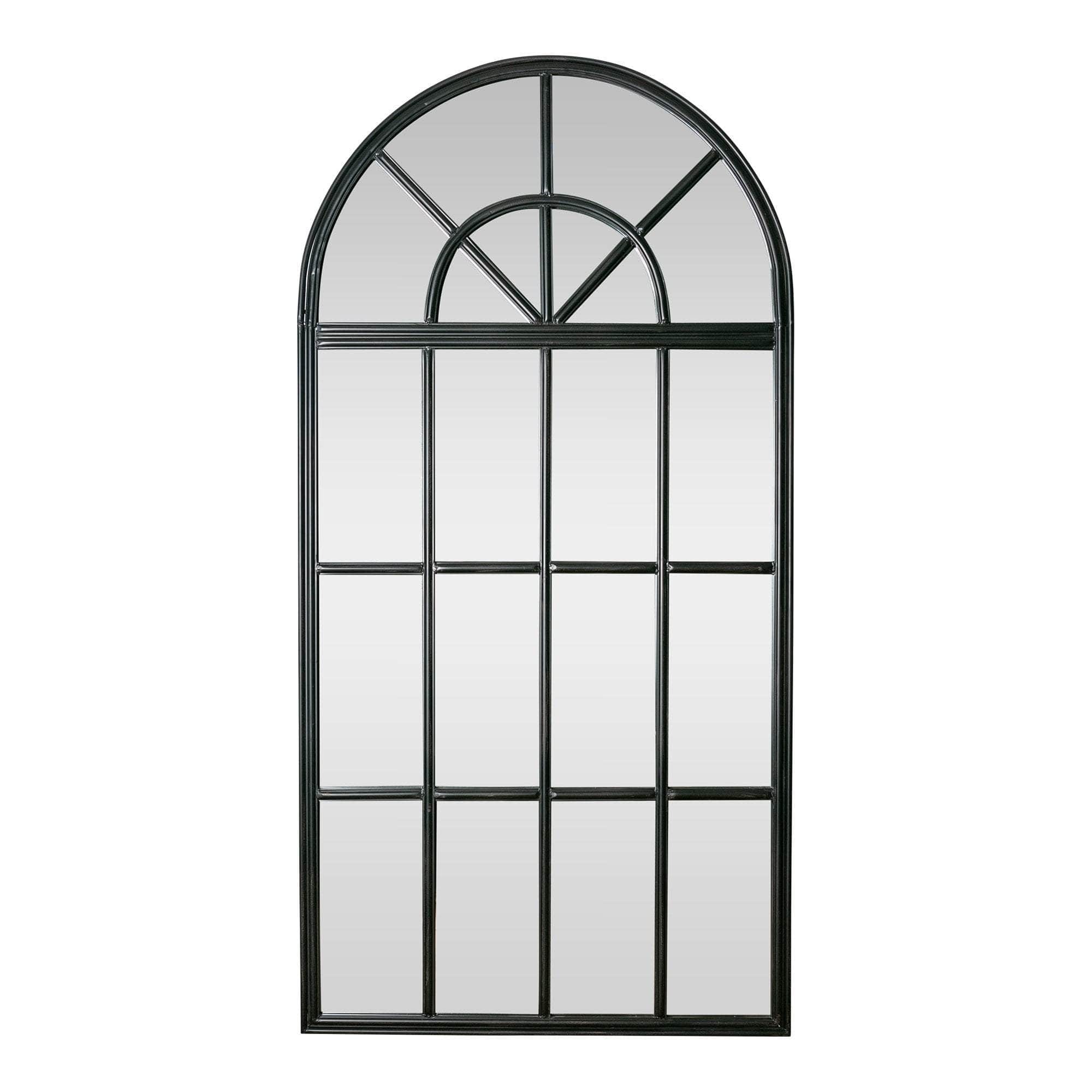 Hugo Large Iron Arch Mirror With Panes - Oneworld Collection NZ product image