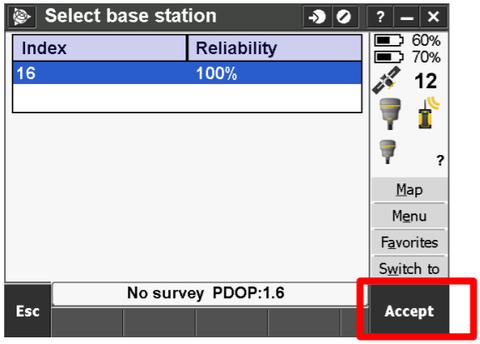 Trimble RTK Base Index Reliability