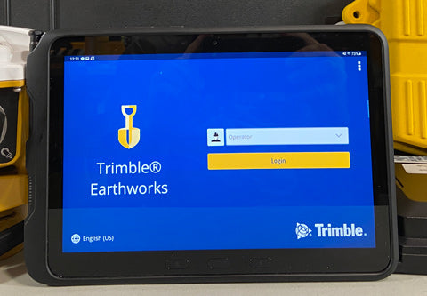 Trimble Earthworks running on Samsung Tab Active Pro | Positioning Solutions