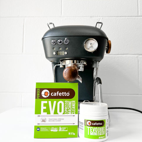 Ascaso Dream PID with Cafetto Evo Sachets and TEVO Mini Tablets