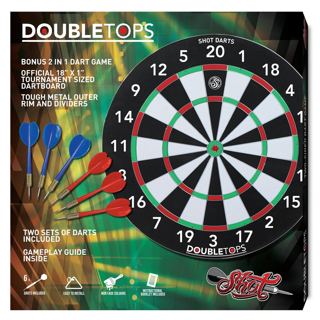 marmor bold økologisk Buy Shot DoubleTops Dartboard Game Online - Shot Darts New Zealand