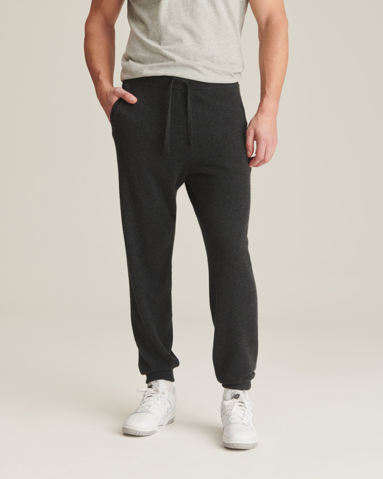 Ribbed Cashmere Sweatpants