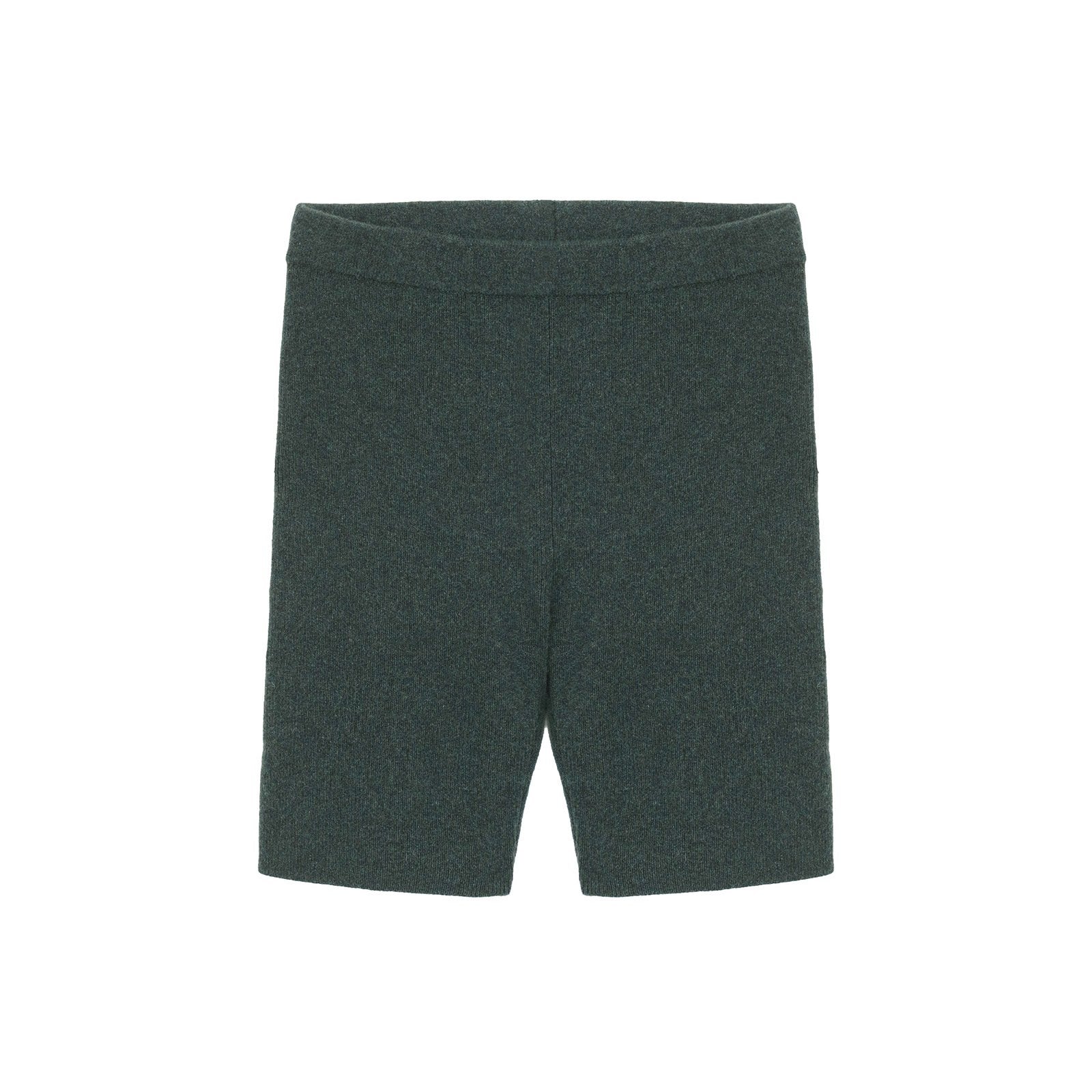 Recycled Cashmere Ribbed Biker Short