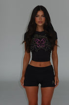 CHRISTINA BOOTY SHORTS BLACK Nav Image 3