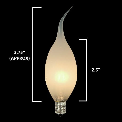 silicone flame tip light bulbs