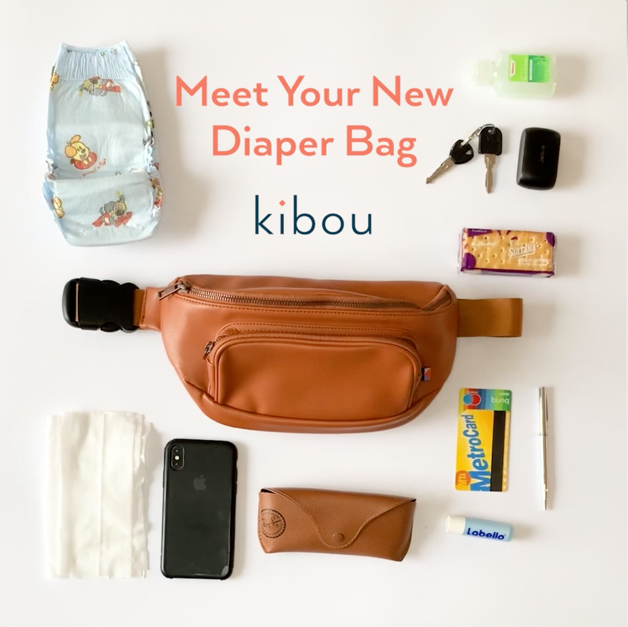 Kibou Bag - The Best Fanny Pack Diaper Bag