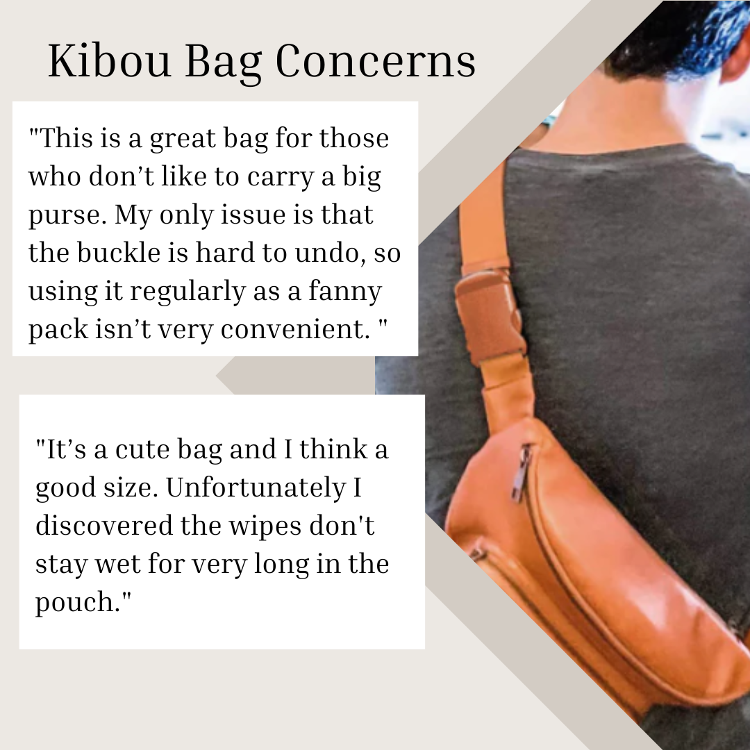 Kibou belt bag customer concerns