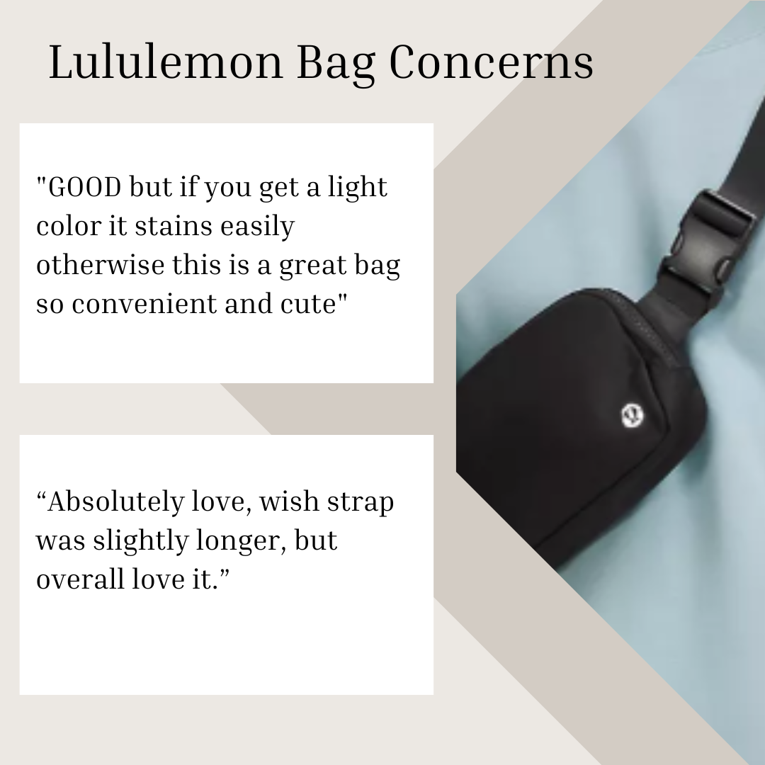 Lululemon Bag customer concerns