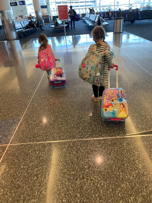 Traveling with kids at the airport