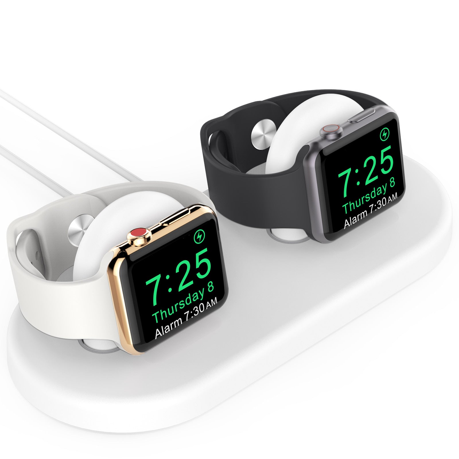 ☆Apple Watch 充電スタンド☆白×2個セット全シリーズ対応 - 時計