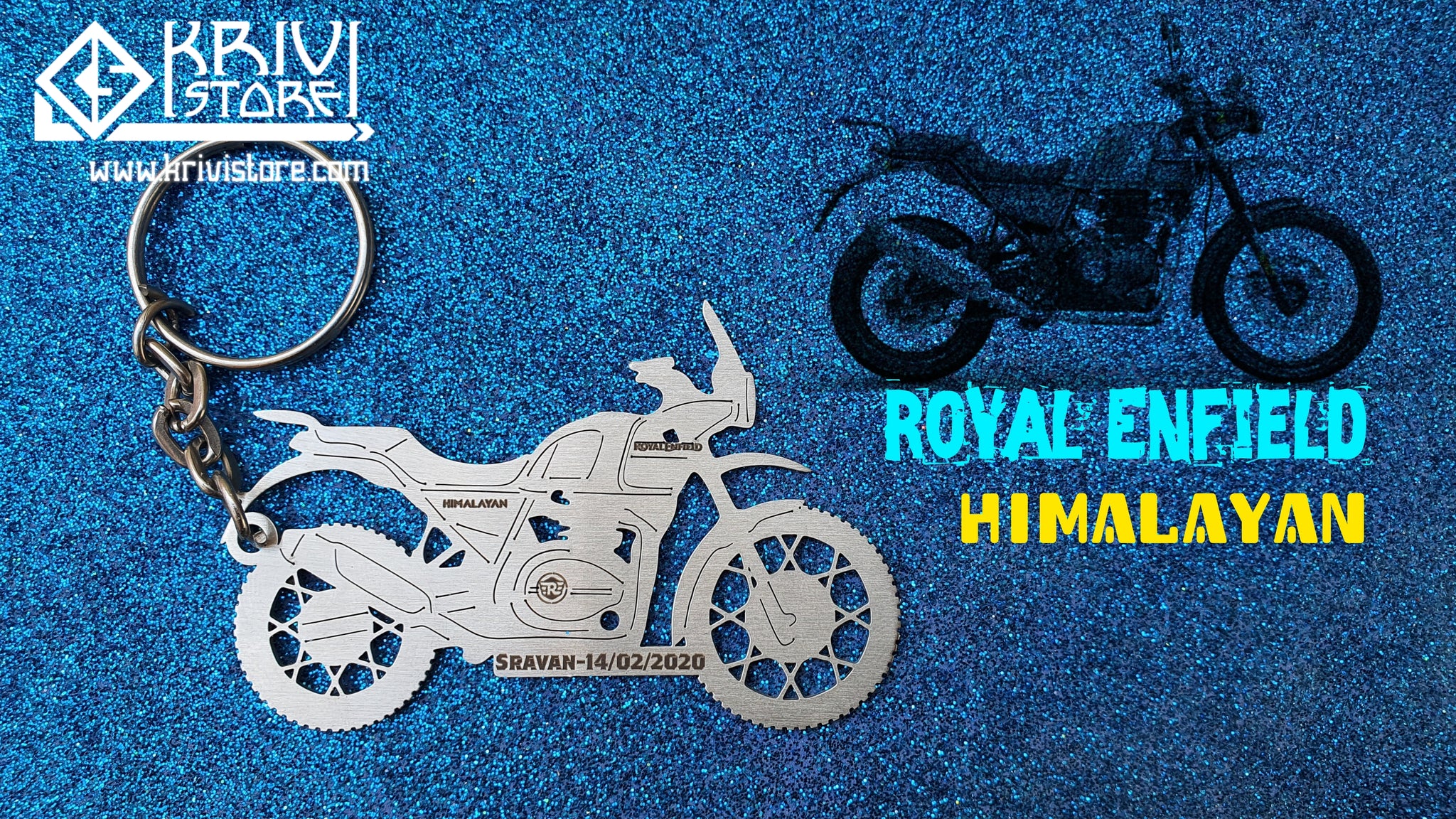 royal enfield himalayan keychain