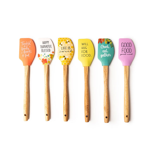 Cocinaware Red Silicone Spatula With Wood Handle