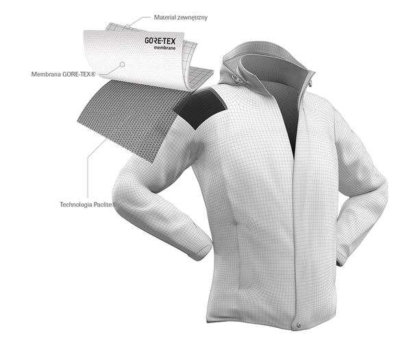 Gore-tex Paclite w kurtce peak performance pac jacket