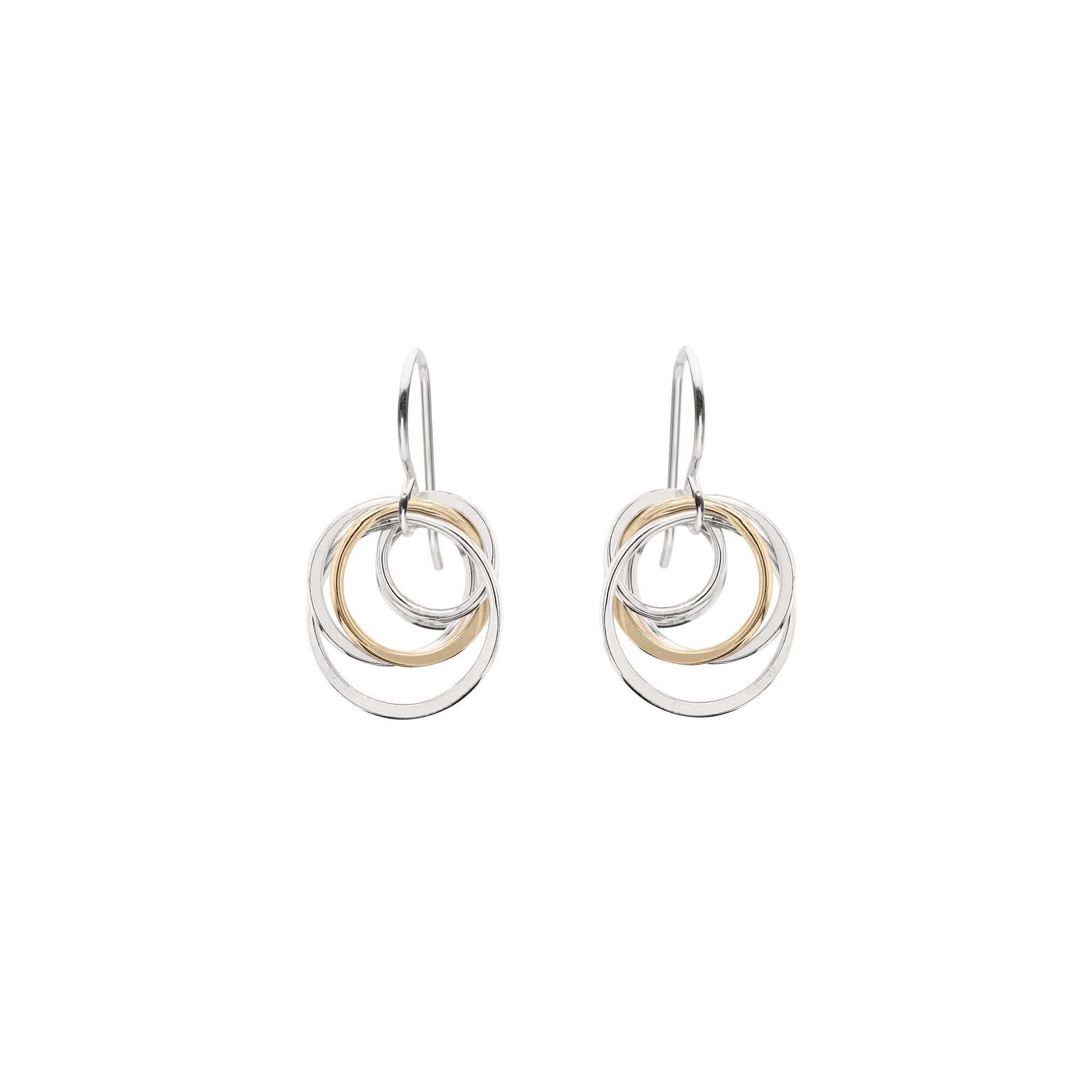 Lila Clare Jewelry Cynthia Three-Circle Cluster Earrings