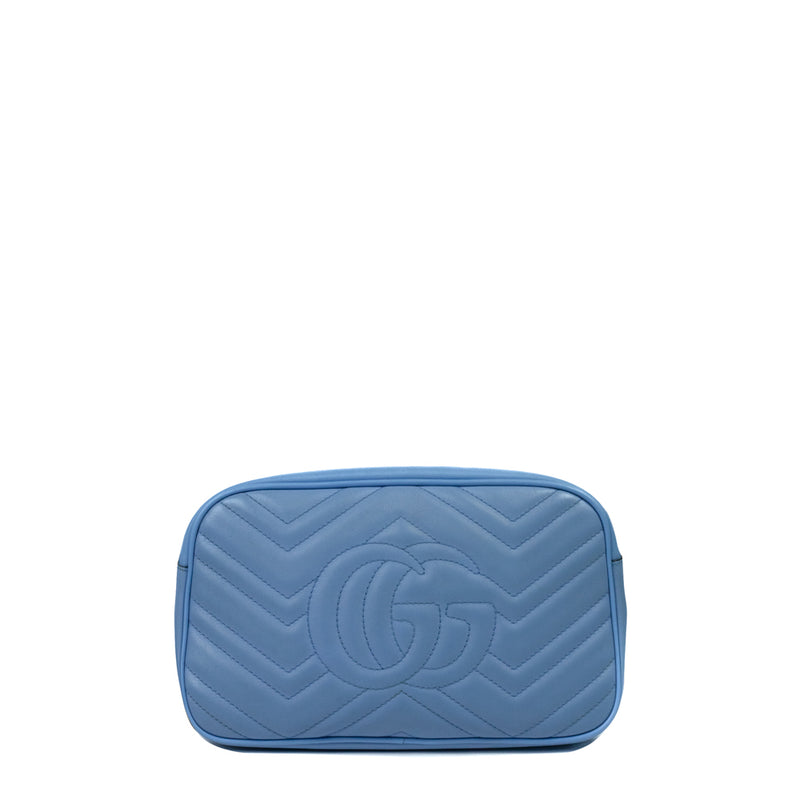 Gucci blue leather Marmont Small bag - Second Hand / Second Hand - Vintega