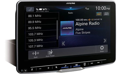 Alpine UTE-73BT 1DIN Digital Multimedia Receiver with Buetooth + Free Power  Acoustik NB-1 1 inch Micro Dome Tweeter