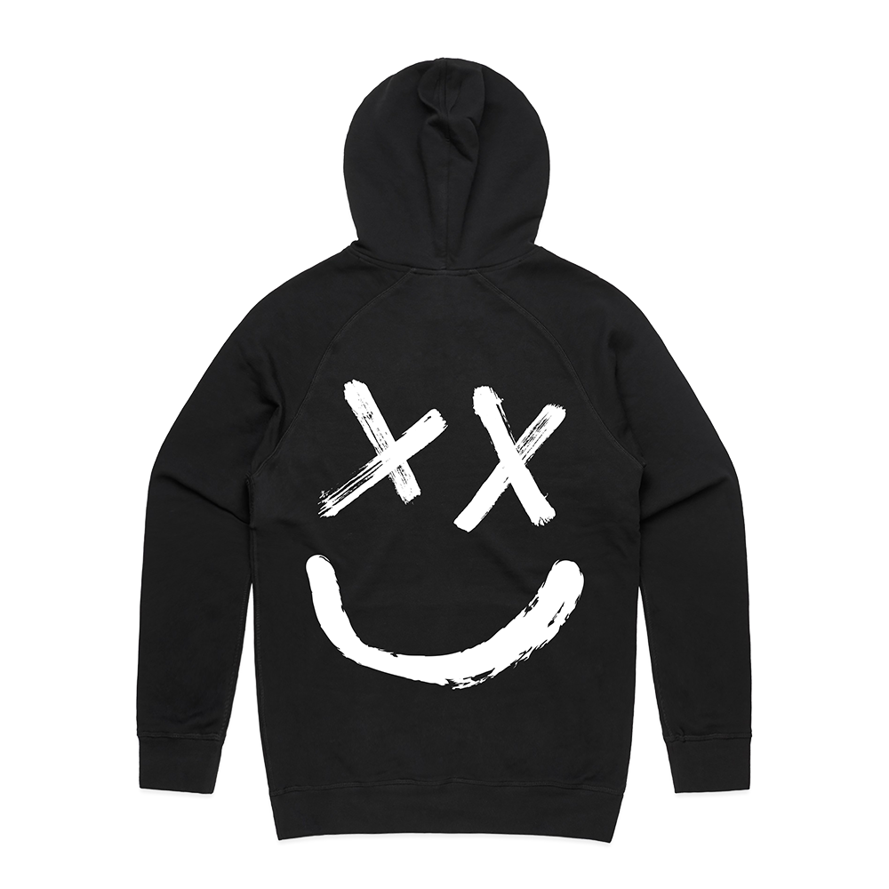 x smiley face hoodie