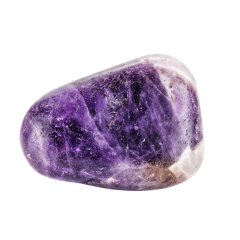 Amethyst tumbled gemstone