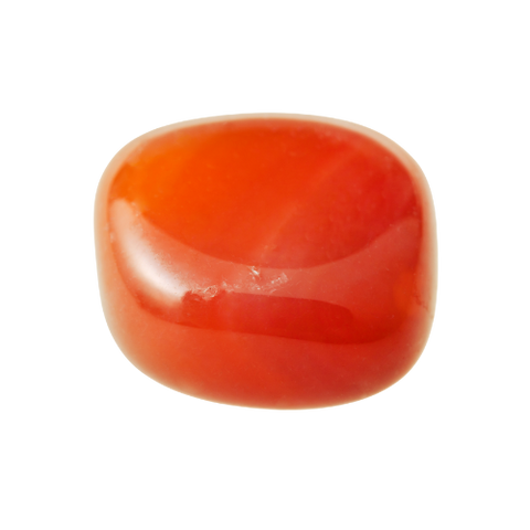 Carnelian tumbled gemstone