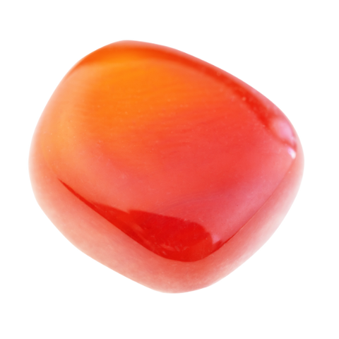 Carnelian tumbled gemstone