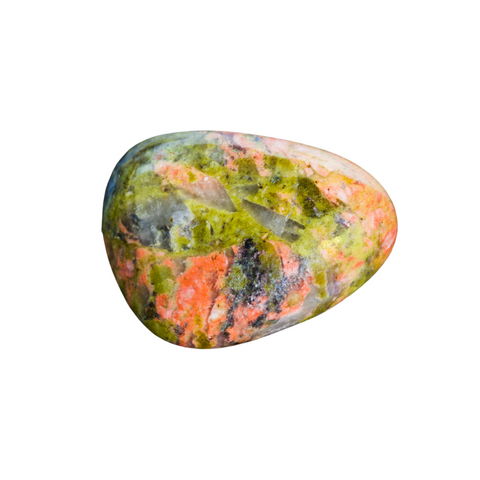 Unakite semi-precious gemstone