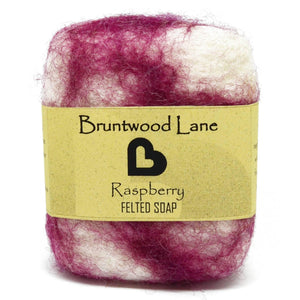 Raspberry Felted Soap by Bruntwood Lane - madeinNZ.co.nz