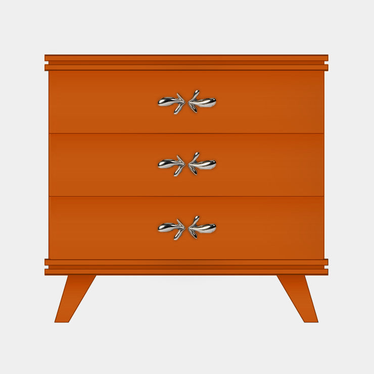Baroness Orange Rochelle Dresser with Fleur Small, front view