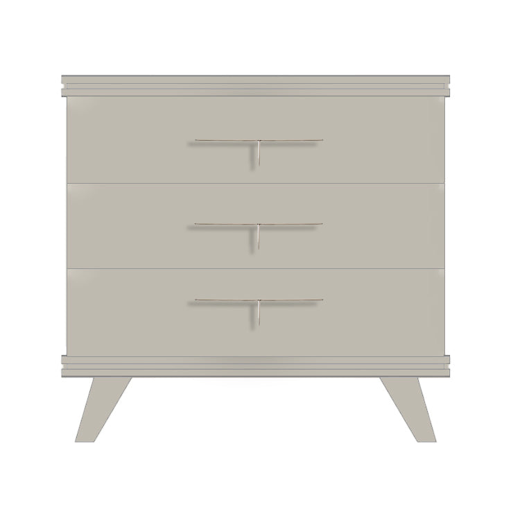 Light Taupe Rochelle Dresser with Comb Junior, front view
