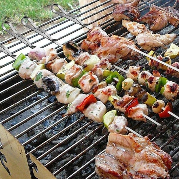 Brochettes Pour Barbecue Inox 10 Pics Brochettes Plates Larges