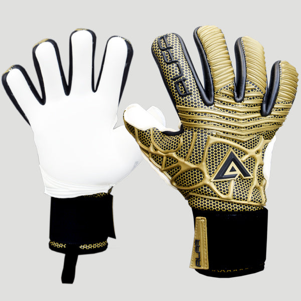 black and gold goalie gloves