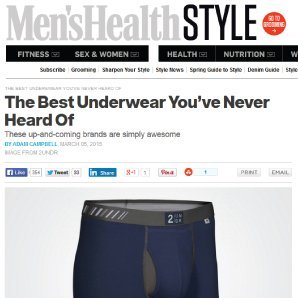 Men's Health Underwear comparison featuring 2UNDR