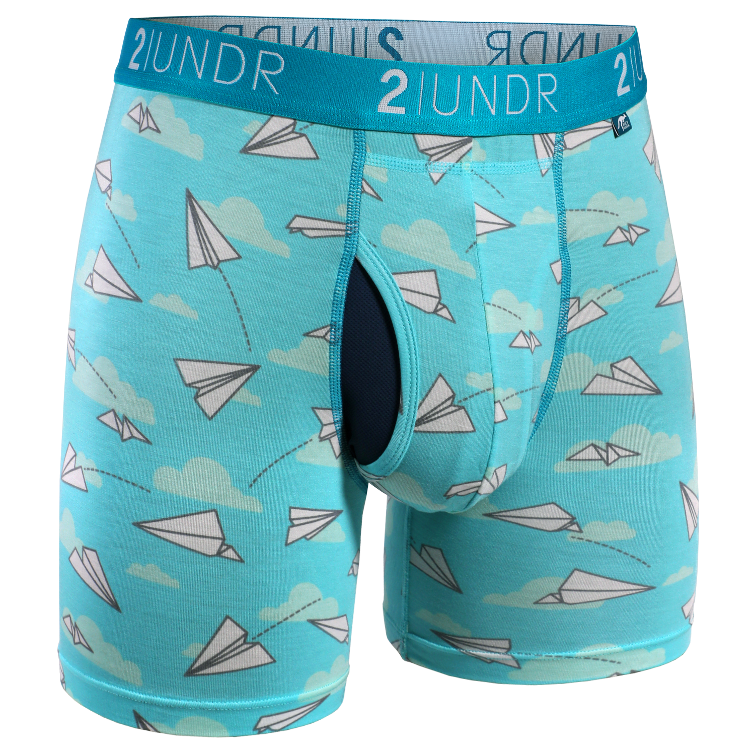Image of Swing Shift Boxer Brief - Office Jets