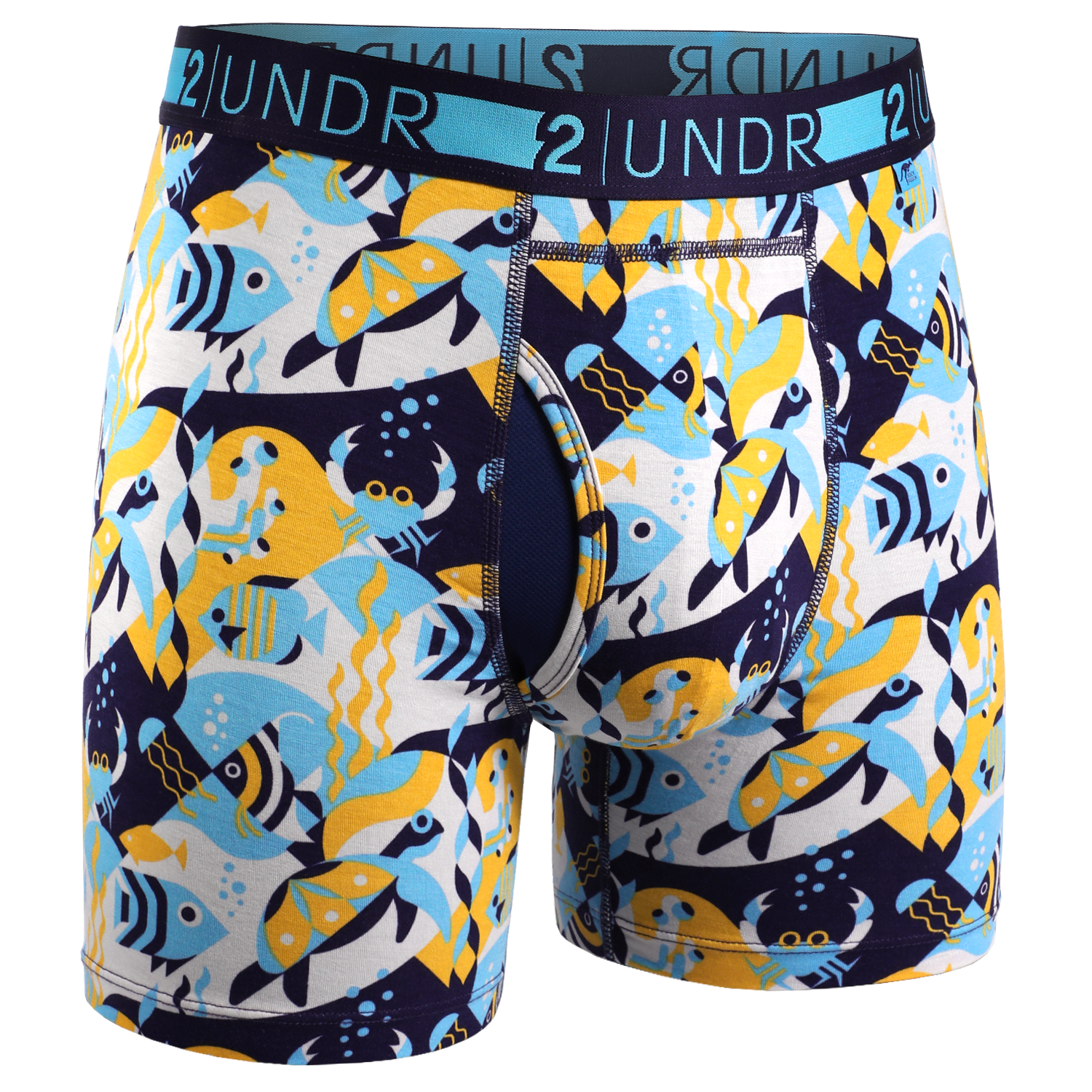 2UNDR - Printed Swing Shift Boxer Space Golf