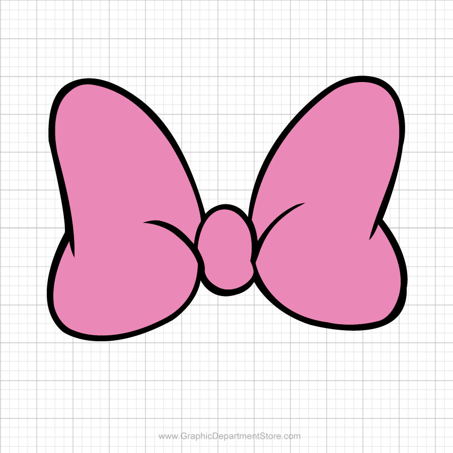 Minnie Mouse Pink Bow Svg Clipart Graphic Department Store