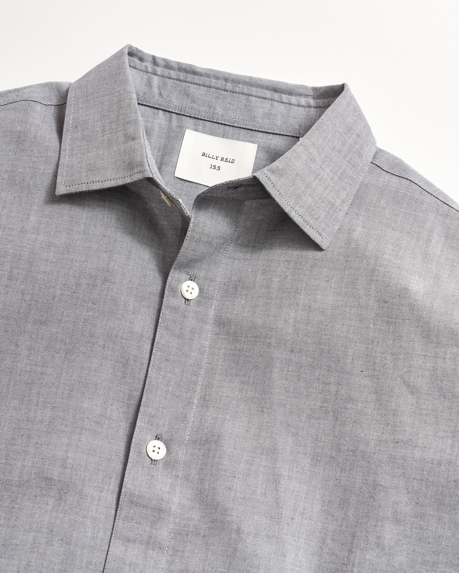 Shop Billy Reid Oxford Hutcheson Dress Shirt In Light Grey