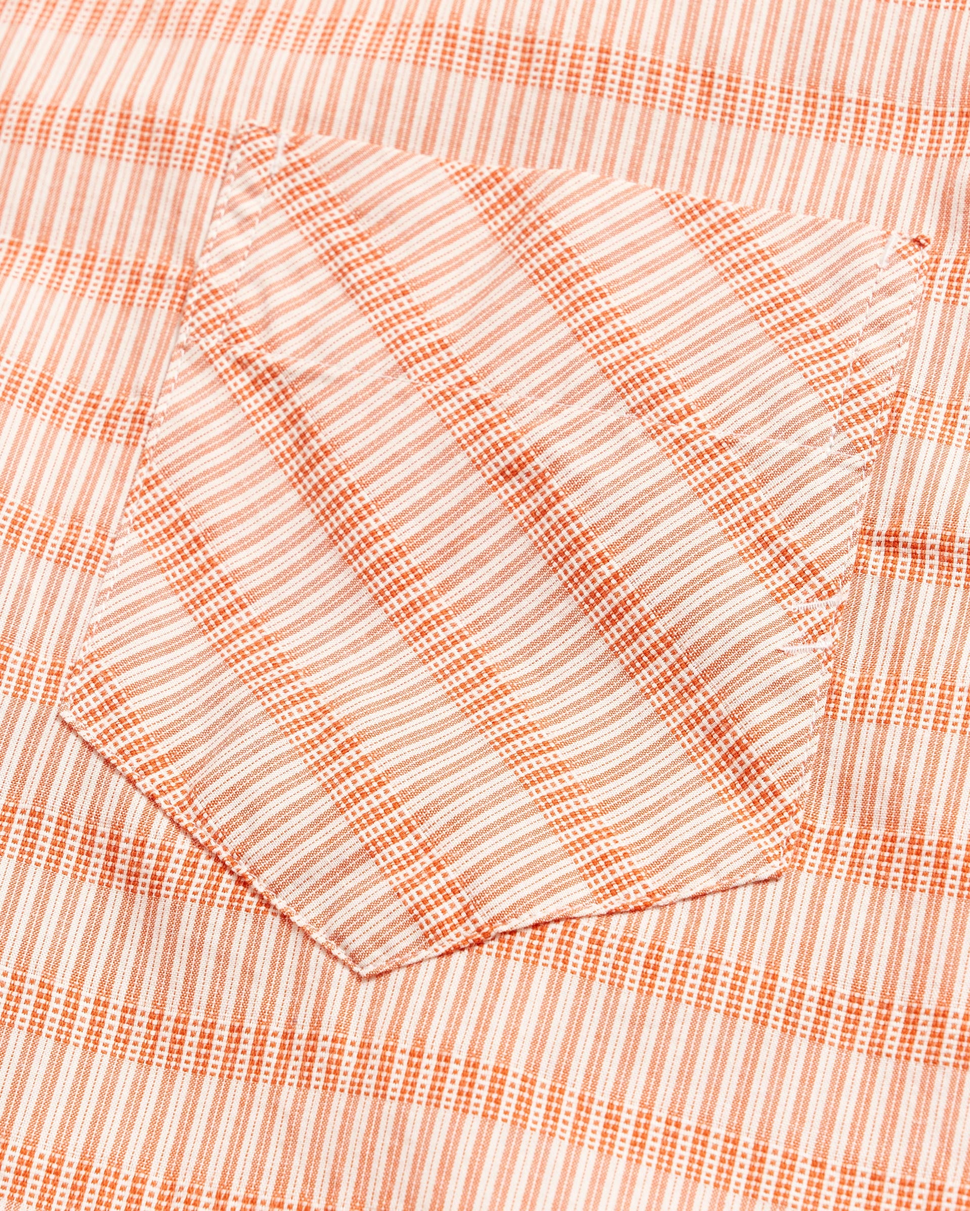 Shop Billy Reid Textural Stripe John T Shirt In Terracotta