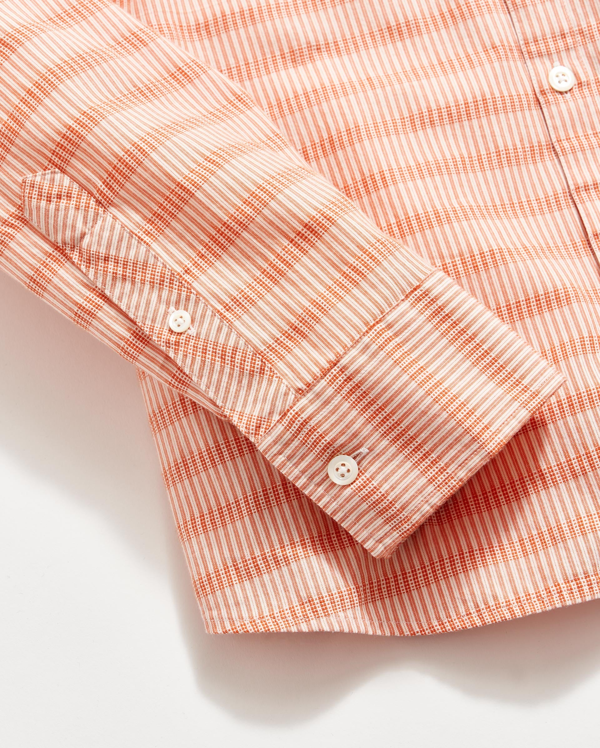 Shop Billy Reid Textural Stripe John T Shirt In Terracotta