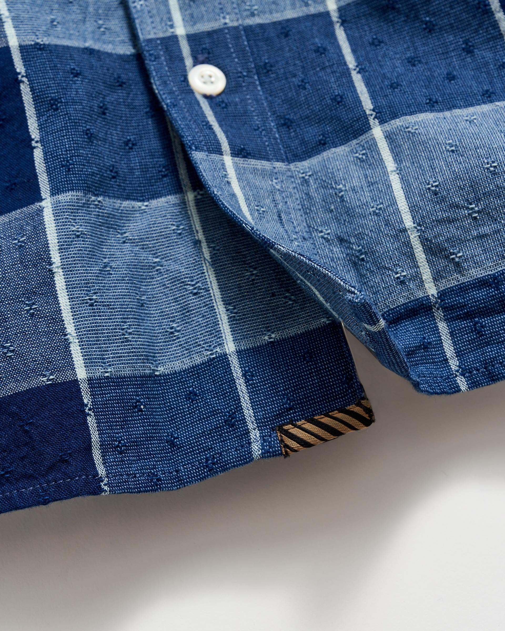 Shop Billy Reid Indigo Dobby Tuscumbia Shirt Button Down