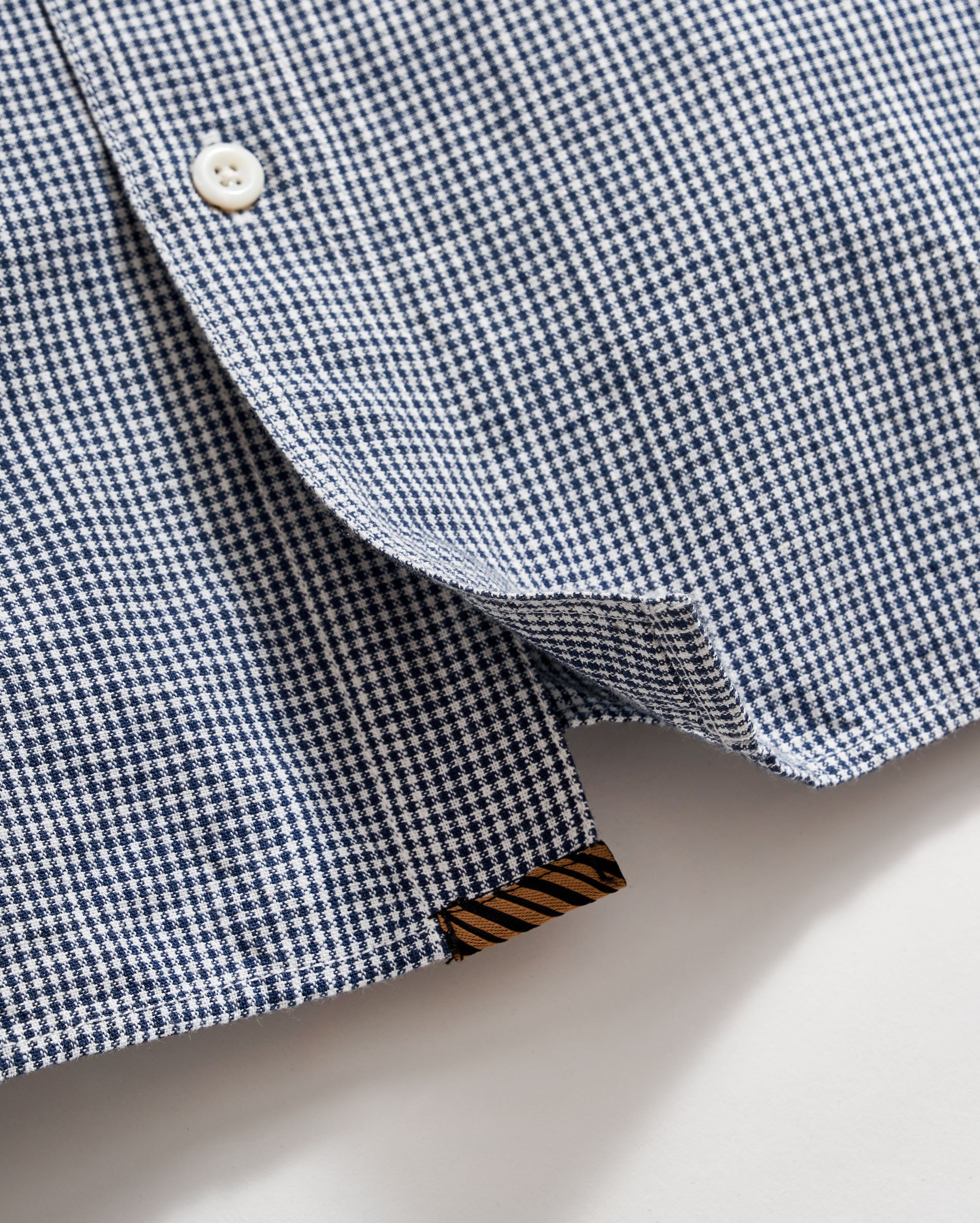 Shop Billy Reid Micro-check Creek Shirt In Carbon Blue