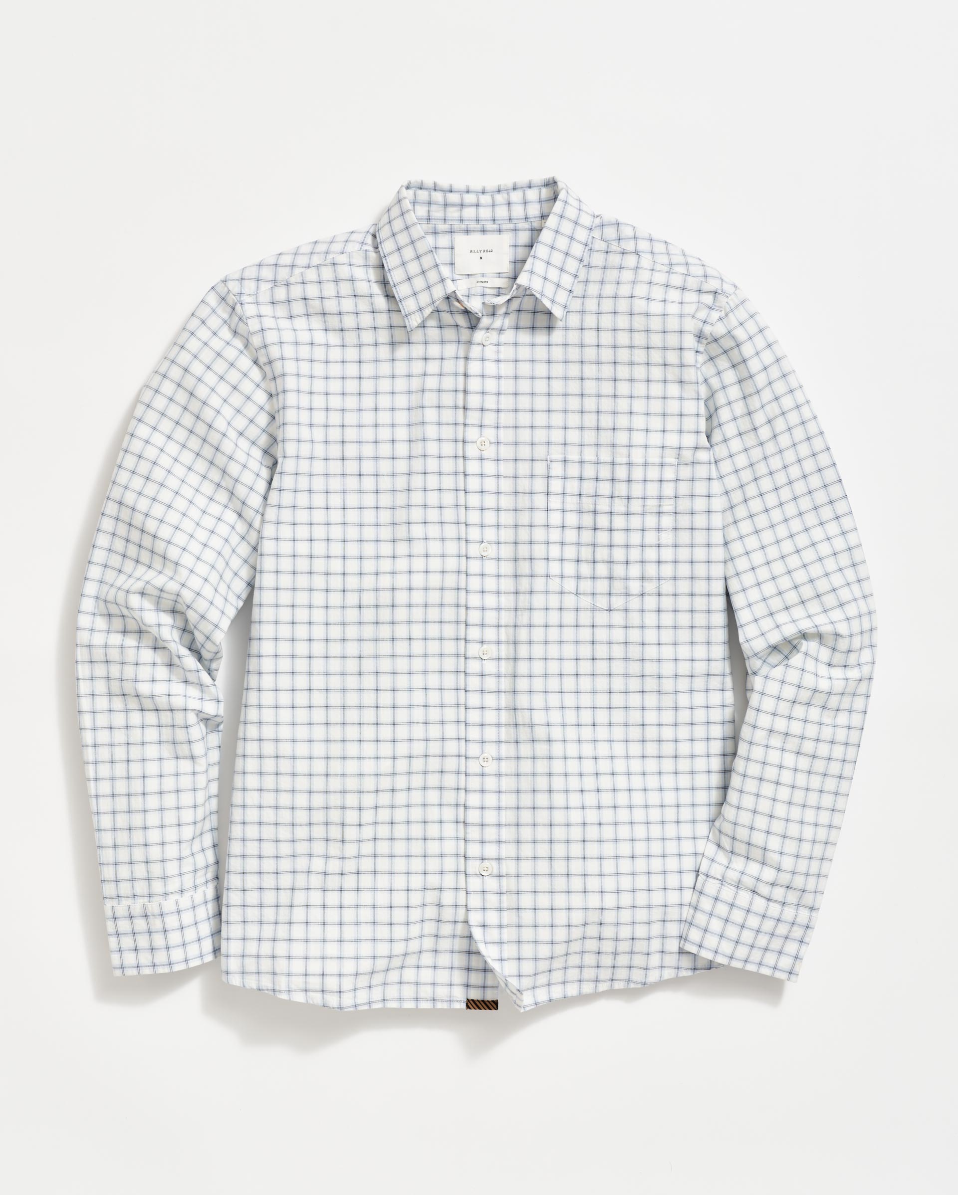 Shop Billy Reid Grid Plaid Cypress Shirt In Pebble