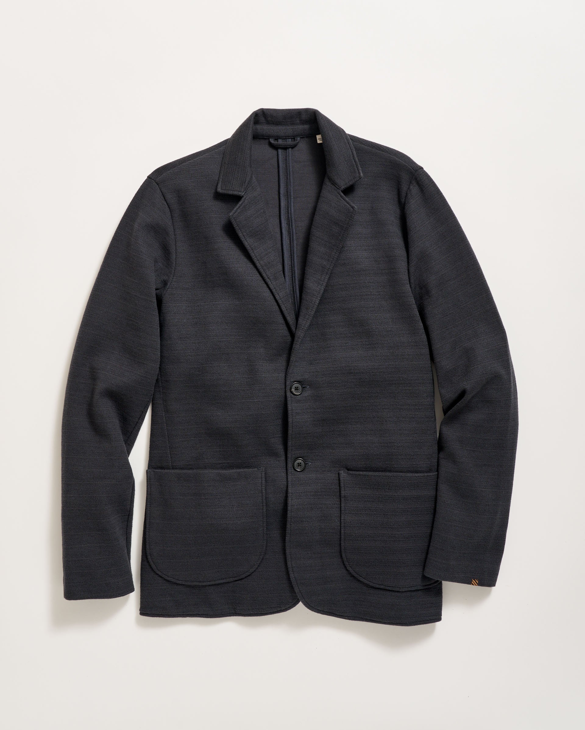 Shop Billy Reid Ottoman Knit Sport Coat In Carbon Blue